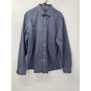 UNTUCKit Men's Orville Wrinkle Free Cotton Button Down Shirt Long Sleeve X-Large